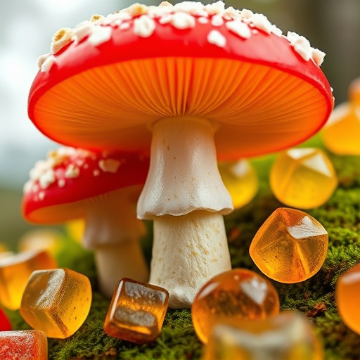 Amanita Magic Mushroom Gummies Close-Up