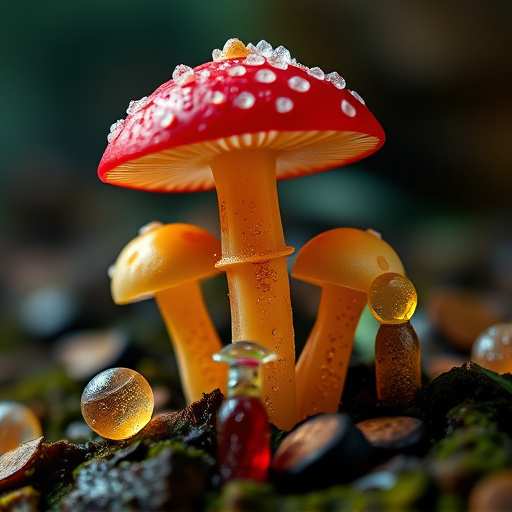 Amanita Magic Mushroom Gummies Close-Up