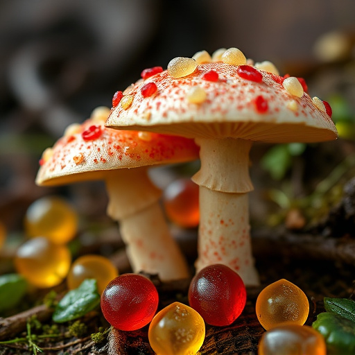Amanita Magic Mushroom Gummies Close-Up