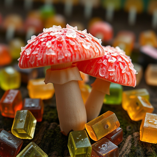 Amanita Magic Mushroom Gummies Close-Up