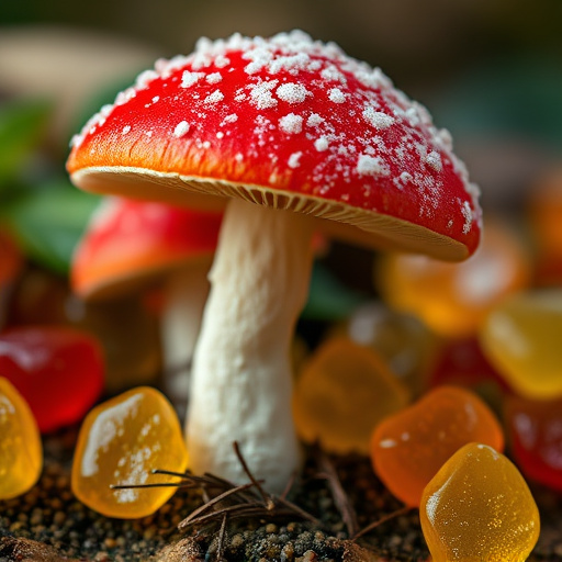 Amanita Magic Mushroom Gummies Close-Up
