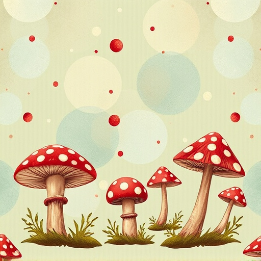 Artistic Magic Mushroom Chocolates Patterns