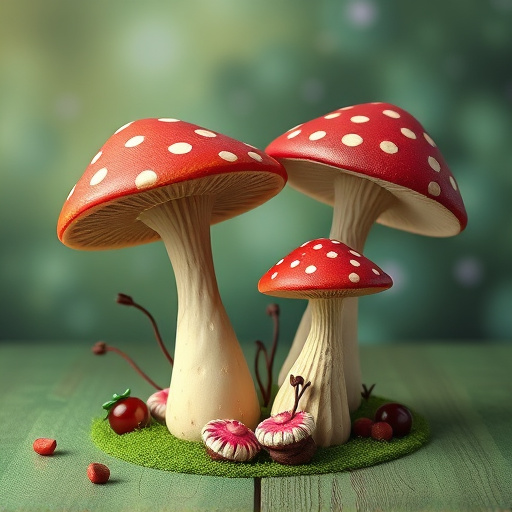 Artistic Magic Mushroom Chocolates Patterns