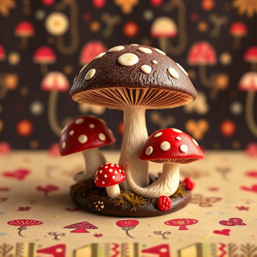 Artistic Magic Mushroom Chocolates Patterns
