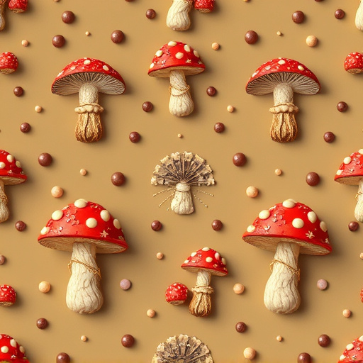 Artistic Magic Mushroom Chocolates Patterns