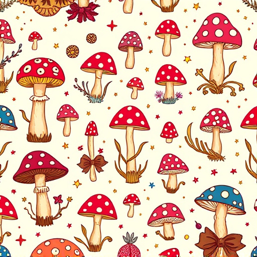 Artistic Magic Mushroom Chocolates Patterns