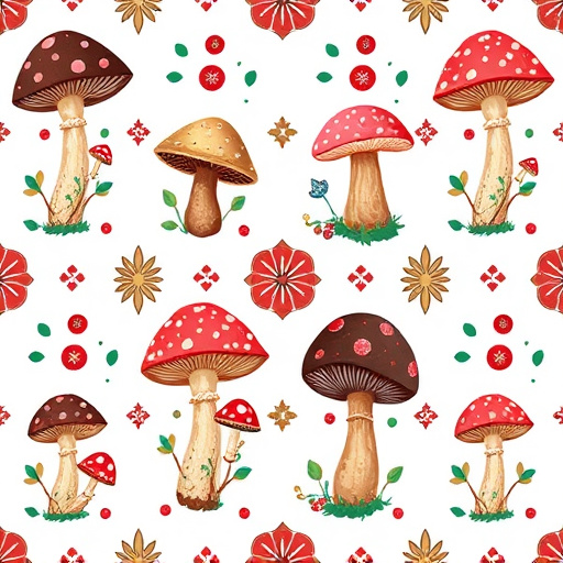 Artistic Magic Mushroom Chocolates Patterns