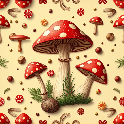 Artistic Magic Mushroom Chocolates Patterns