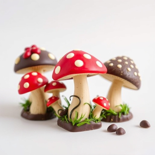 Artistic Magic Mushroom Chocolates Patterns
