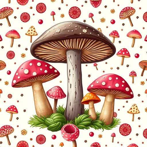 Artistic Magic Mushroom Chocolates Patterns
