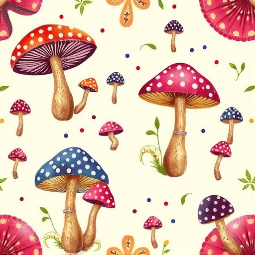 Artistic Magic Mushroom Chocolates Patterns