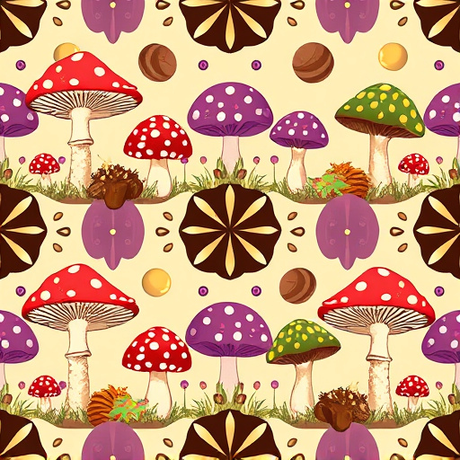 Artistic Magic Mushroom Chocolates Patterns
