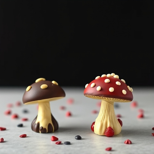 Artistic Magic Mushroom Chocolates Patterns
