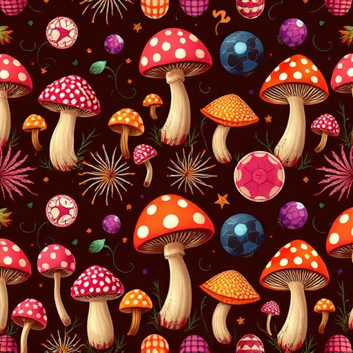 Artistic Magic Mushroom Chocolates Patterns