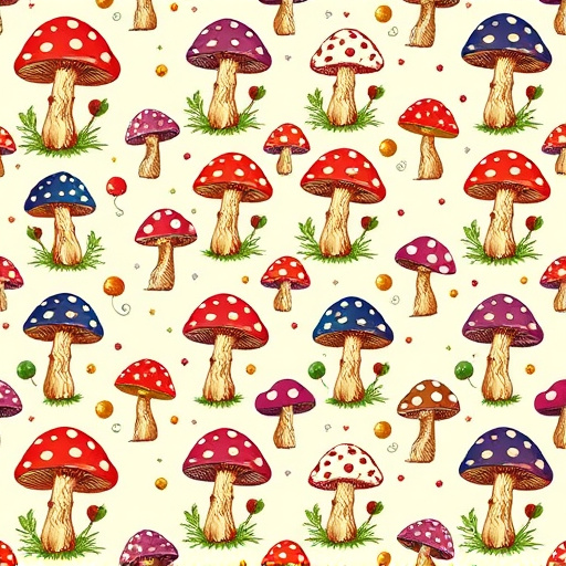 Artistic Magic Mushroom Chocolates Patterns