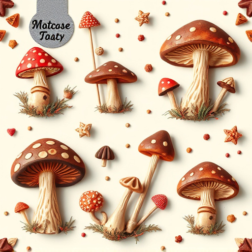 Artistic Magic Mushroom Chocolates Patterns