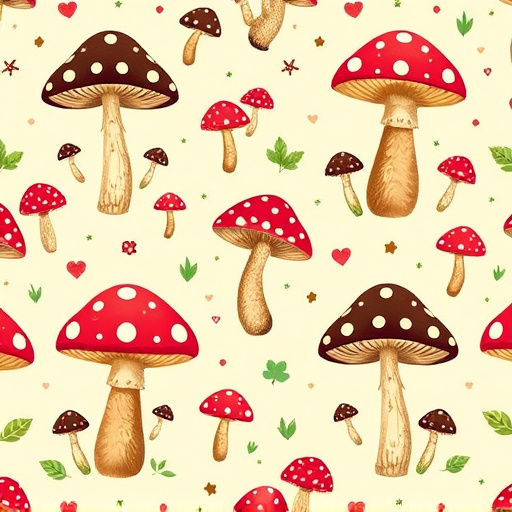 Artistic Magic Mushroom Chocolates Patterns