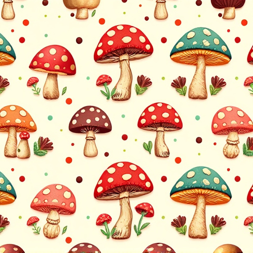Artistic Magic Mushroom Chocolates Patterns