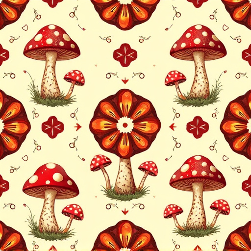 Artistic Magic Mushroom Chocolates Patterns