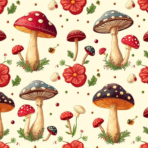 Artistic Magic Mushroom Chocolates Patterns