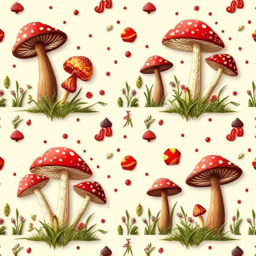Artistic Magic Mushroom Chocolates Patterns