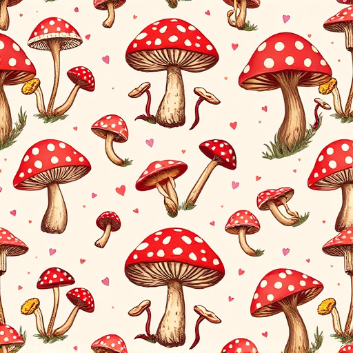 Artistic Magic Mushroom Chocolates Patterns