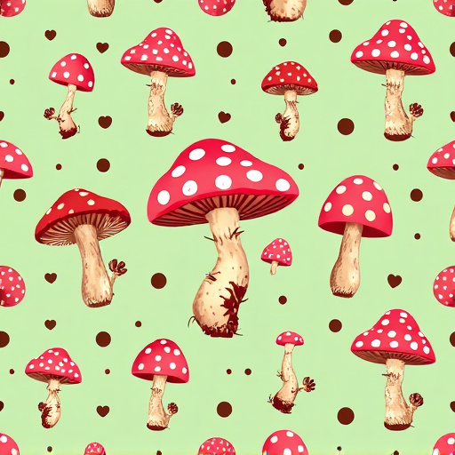 Artistic Magic Mushroom Chocolates Patterns