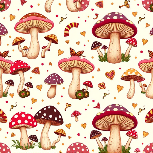 Artistic Magic Mushroom Chocolates Patterns
