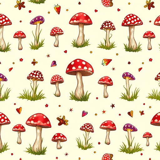 Artistic Magic Mushroom Chocolates Patterns