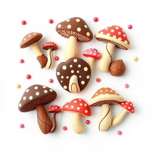 Artistic Magic Mushroom Chocolates Patterns