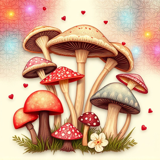 Artistic Magic Mushroom Chocolates Patterns