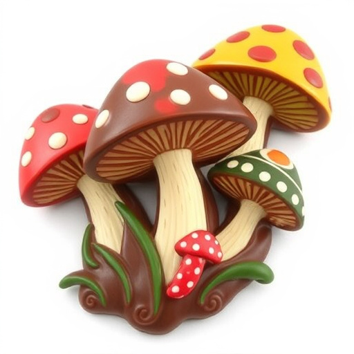 Artistic Magic Mushroom Chocolates Patterns