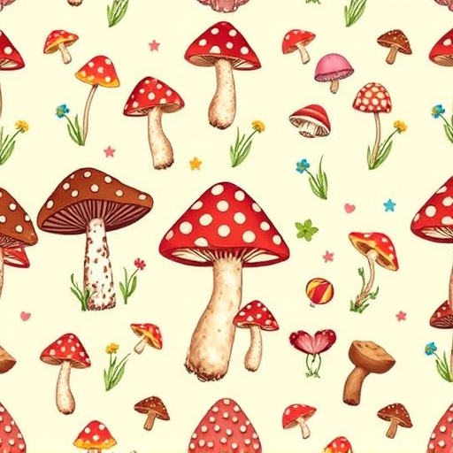 Artistic Magic Mushroom Chocolates Patterns