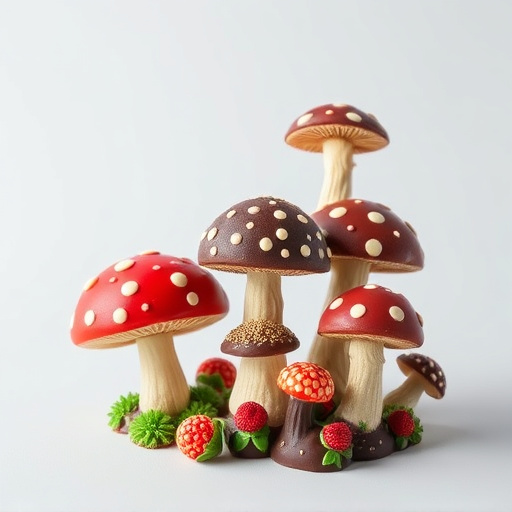 Artistic Magic Mushroom Chocolates Patterns