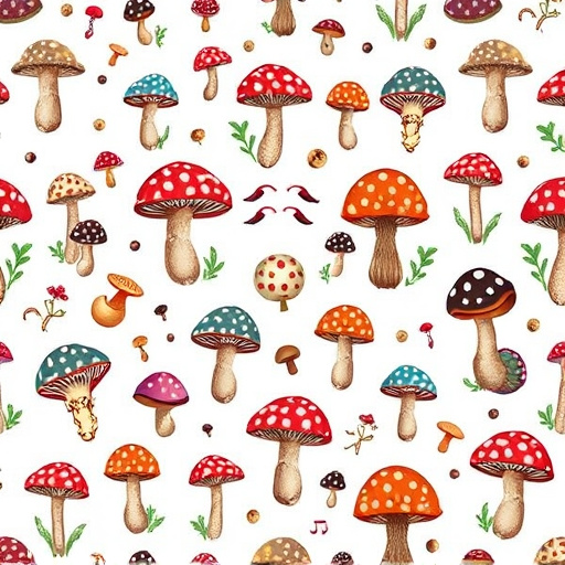 Artistic Magic Mushroom Chocolates Patterns