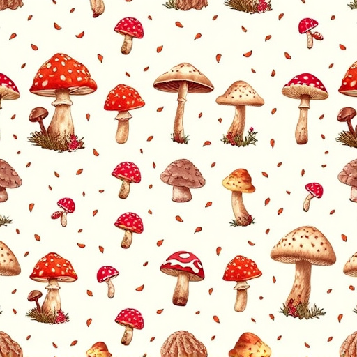 Artistic Magic Mushroom Chocolates Patterns