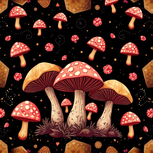 Artistic Magic Mushroom Chocolates Patterns