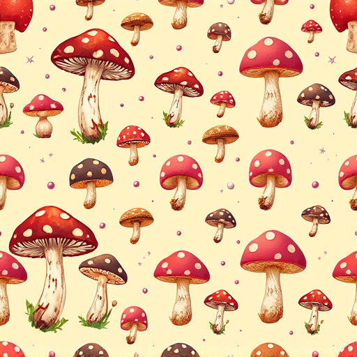 Artistic Magic Mushroom Chocolates Patterns