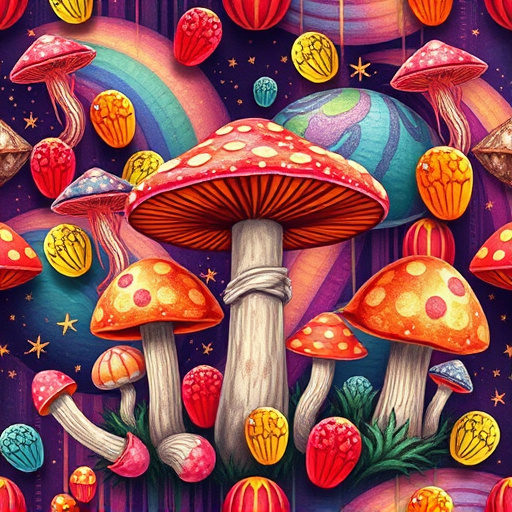 Artistic Magic Mushroom Gummies Patterns