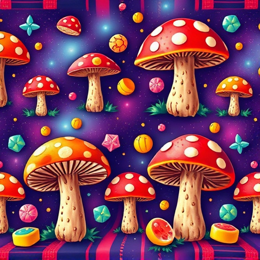Artistic Magic Mushroom Gummies Patterns