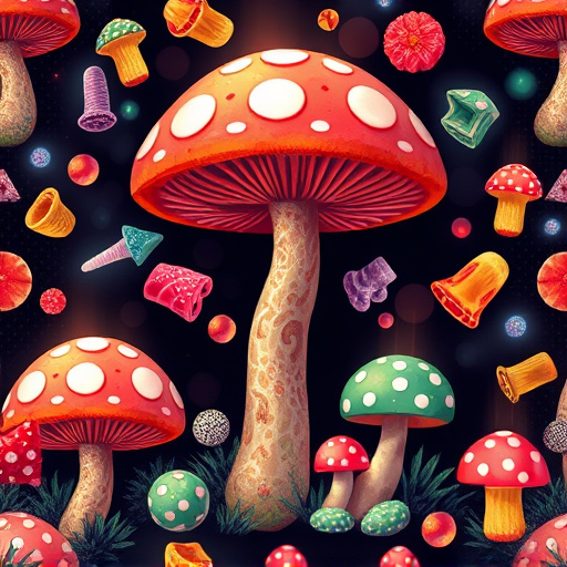 Artistic Magic Mushroom Gummies Patterns