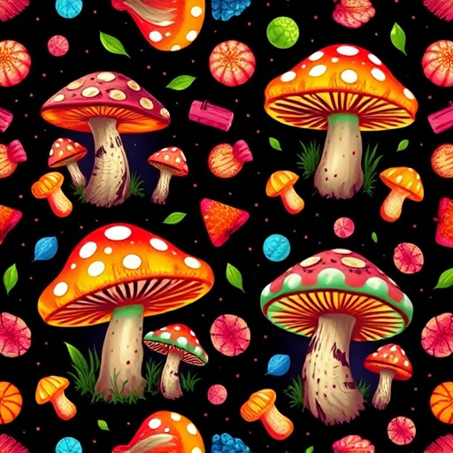 Artistic Magic Mushroom Gummies Patterns
