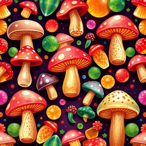 Artistic Magic Mushroom Gummies Patterns