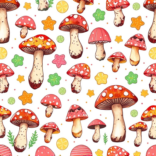 Artistic Magic Mushroom Gummies Patterns