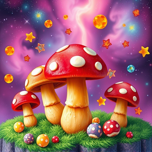 Artistic Magic Mushroom Gummies Patterns