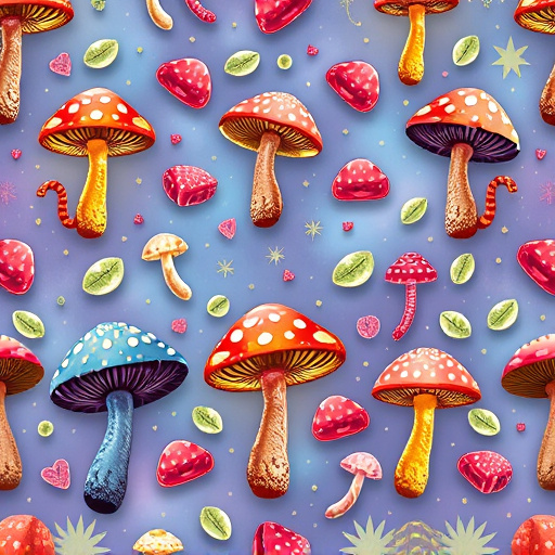 Artistic Magic Mushroom Gummies Patterns