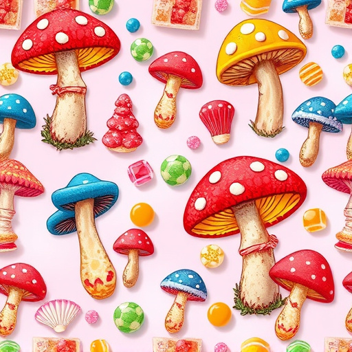 Artistic Magic Mushroom Gummies Patterns