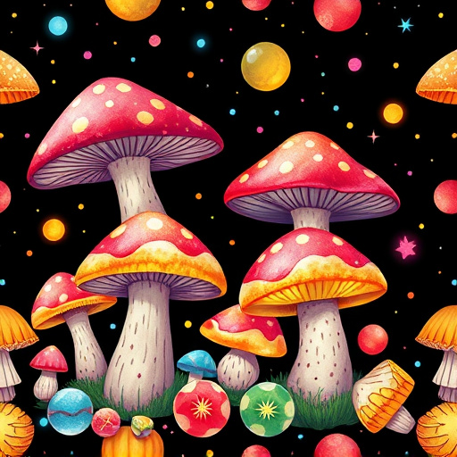 Artistic Magic Mushroom Gummies Patterns