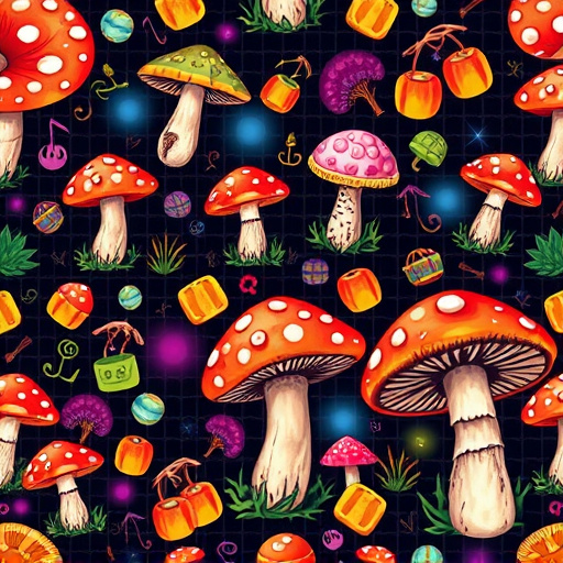 Artistic Magic Mushroom Gummies Patterns
