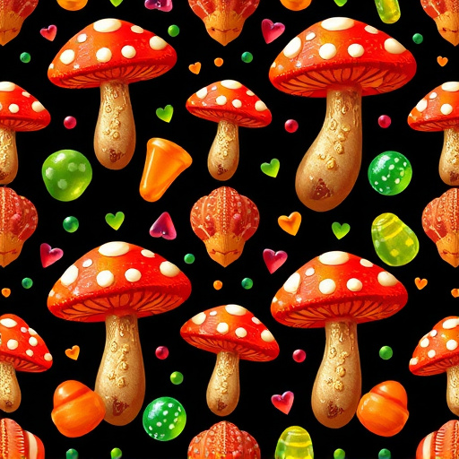 Artistic Magic Mushroom Gummies Patterns
